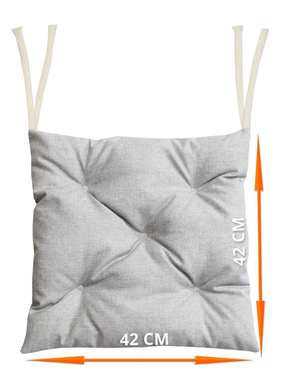 Подушка для сидения MELANGE.  (Комплект 4шт.)  42x42. Каталог Матекс