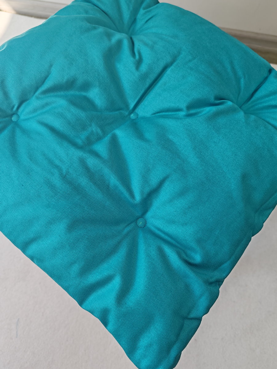 Подушка для сидения HOMELY. ЛИСТОЧКИ ЗЕЛЕНЫЕ (Комплект 4шт.)  42x42. Каталог Матекс