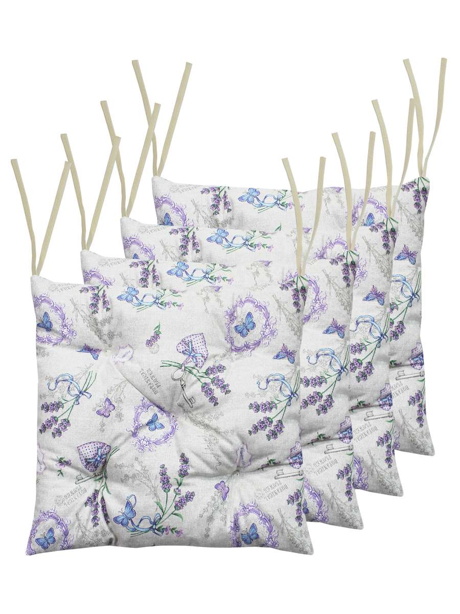 Подушка для сидения HOMELY. ВЯЗАНИЕ (Комплект 4шт.)  42x42. Каталог Матекс