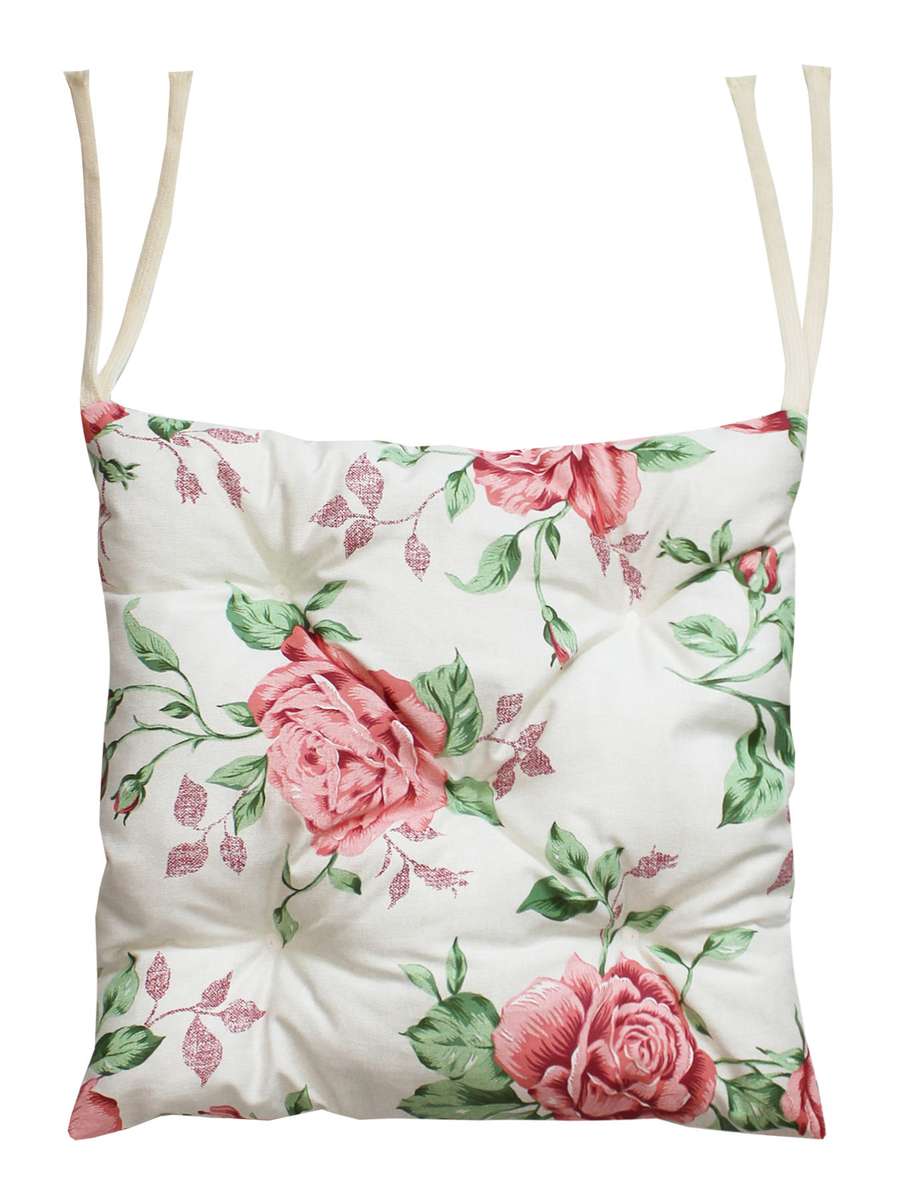 Подушка для сиденья HOMELY. КРУПНЫЕ РОЗЫ (Комплект 4шт.) 42x42. Каталог Матекс Подушка для сиденья HOMELY. КРУПНЫЕ РОЗЫ (Комплект 4шт.) 42x42. Каталог Матекс