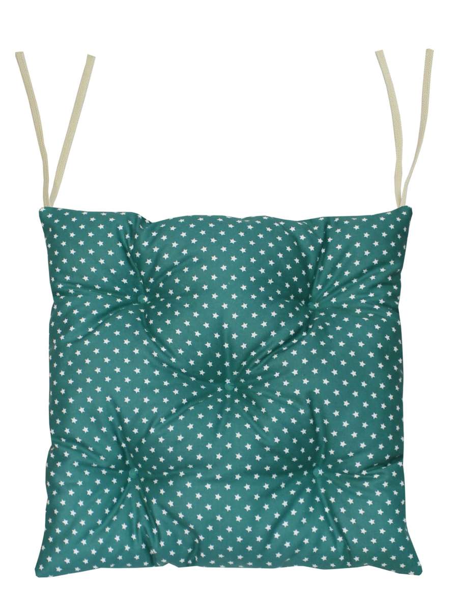 Подушка для сидения HOMELY. ЗЕЛЁНЫЕ ЦВЕТЫ (Комплект 4шт.)  42x42. Каталог Матекс