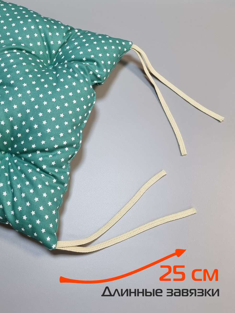 Подушка для сидения HOMELY. ЗЕЛЁНЫЕ ЦВЕТЫ (Комплект 4шт.)  42x42. Каталог Матекс