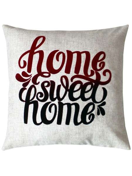 Подушка декоративная ORIGINAL Red~Black  40x40  ORIGINAL SWEET HOME  Артикул 00-174  Цвет: Белый 