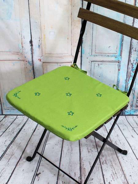 Подушка для сидения НЕЗАБУДКА  38x38  Артикул 01-041  Цвет: фисташковый  Палитра: Зеленый 