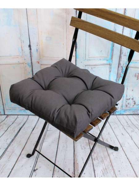 Подушка для сиденья MONOCHROME 40x40 Артикул 07-746 Цвет: Серый