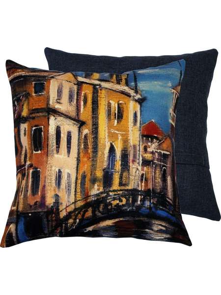 Подушка декоративная TRAVEL 38x38 МОСТ Артикул 08-620 Цвет: Синий Палитра: Синий