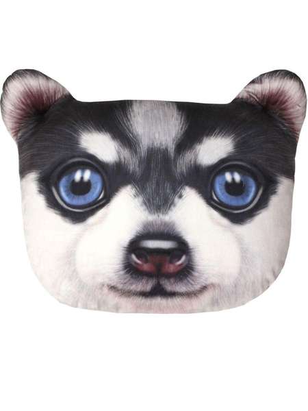Подушка декоративная ANIMALS 41x38 ХАСКИ Артикул 15-932 Цвет: Темно-коричневый, белый