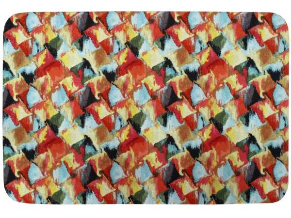 Коврик придверный PAINTS  40x60  Артикул 18-148  Цвет: Оранжевый,зеленый 