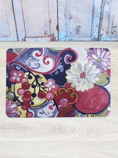 Коврик придверный PAINTS  40x60  Артикул 20-318  Цвет: Серый, красный, оливковый 