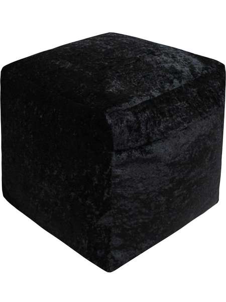 Подушка декоративная POUF  35x35  Артикул 23-050  Цвет: черный  Палитра: Черный 