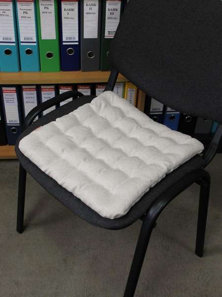 Подушка для сиденья ECOLOGY SEAT  40x40  Артикул 25-894  Цвет: светло-бежевый 