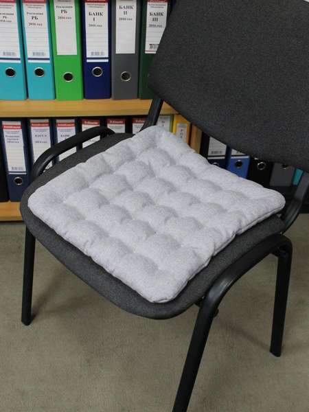 Подушка для сиденья ECOLOGY SEAT  40x40  Артикул 25-924  Цвет: светло-серый 