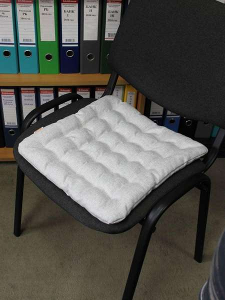 Подушка для сиденья ECOLOGY SEAT  40x40  Артикул 25-948  Цвет: серо-бежевый 