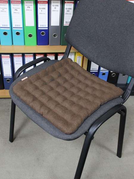 Подушка для сиденья ECOLOGY  40x40  Артикул 26-037  Цвет: темно-коричневый  Палитра: Коричневый 