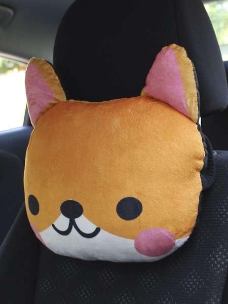 Дополнительный подголовник CUTIE  30x25  Артикул 27-157  Цвет: Коричневый, белый 