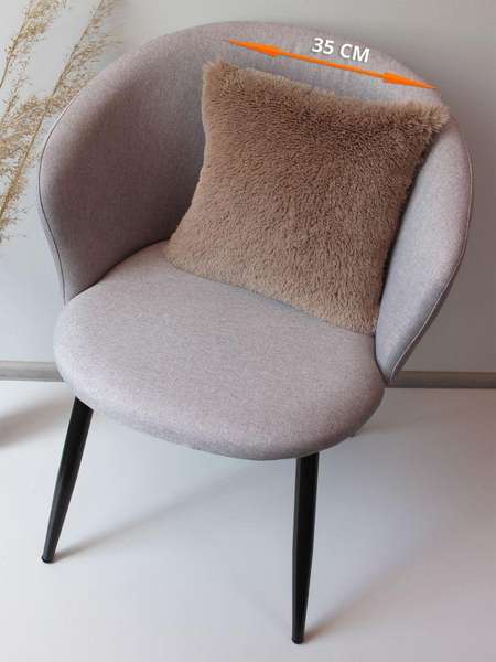 Подушка декоративная PLUSH 35x35 Артикул 29-069 Цвет: Кофейный