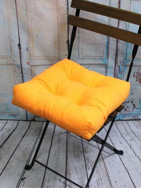 Подушка для сиденья VELOURS 40x40 Артикул 43-195 Цвет: Абрикосовый