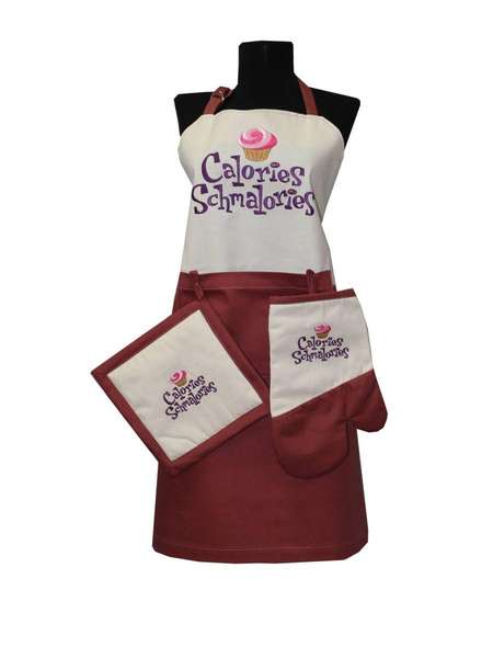 Кухонный текстиль CULINAR  75x60;30x20;22,5x22,5  ИЗДЕЛИЕ КУXОННОЕ МАТЕX. CALORIES - КОМПЛЕКТ  Артикул 43-348  Цвет: Терракотовый 