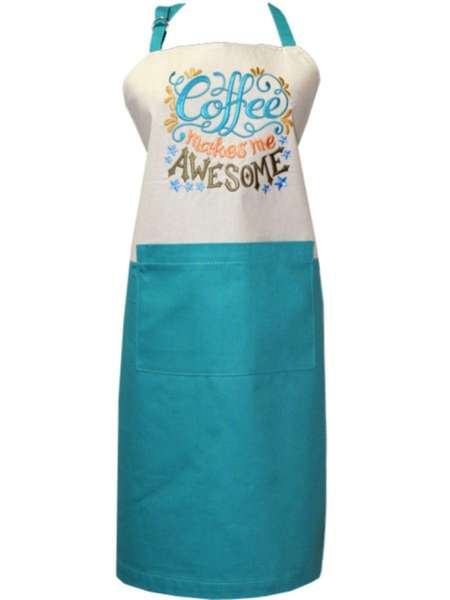 Кухонный текстиль CULINAR  75x60;30x20;22,5x22,5  ИЗДЕЛИЕ КУXОННОЕ МАТЕX. COFFEE - КОМПЛЕКТ  Артикул 43-355  Цвет: Морская волна 