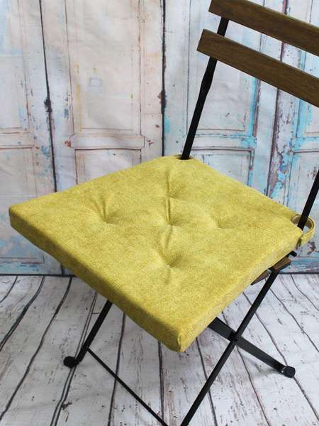 Подушка для сиденья LORETA  41x40  Артикул 49-067  Цвет: горчичный 