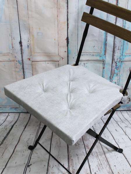 Подушка для сиденья LORETA  41x40  Артикул 49-074  Цвет: светло-серый 