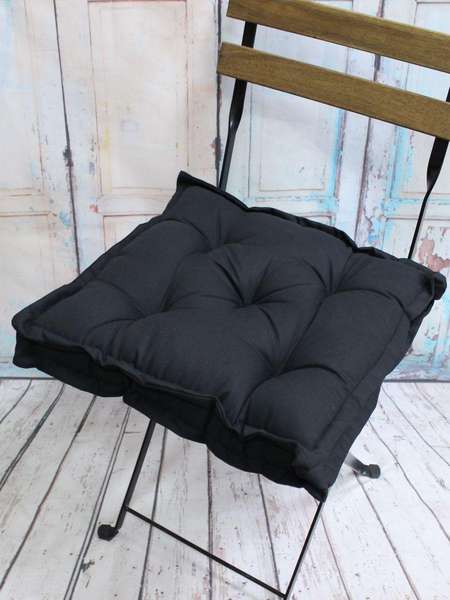 Подушка для сиденья 2D  45x45  Артикул 50-261  Цвет: черный 