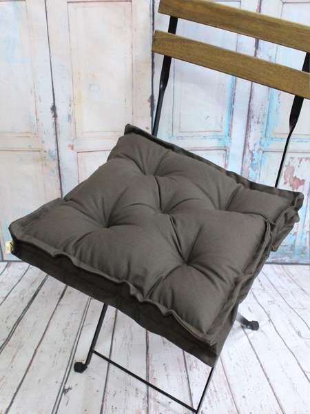 Подушка для сиденья 2D  45x45  Артикул 50-285  Цвет: коричневый 