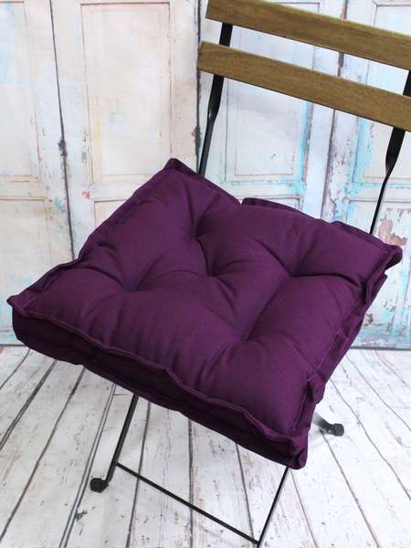 Подушка для сиденья 2D  45x45  Артикул 50-308  Цвет: фиолетовый 