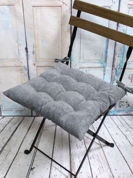 Подушка для сиденья LORETA  42x42  Артикул 52-401  Цвет: серый 