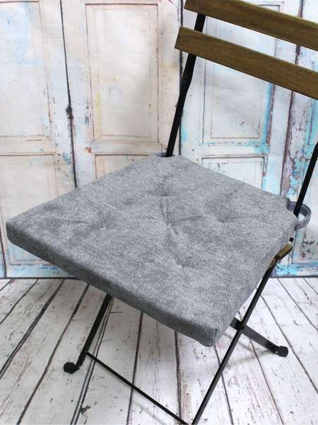 Подушка для сиденья LORETA  41x40  Артикул 52-449  Цвет: серый 
