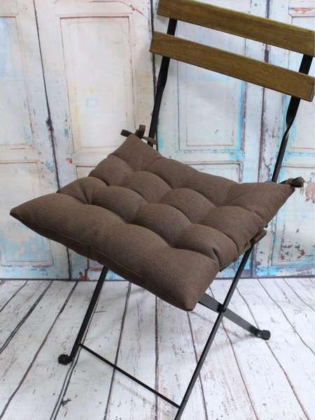 Подушка для сидения HAGA  42x42  Артикул 53-453  Цвет: коричневый 