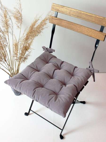 Подушка для сиденья MODONE  42x42  MODONE  Артикул 55-068  Цвет: темно-серый 