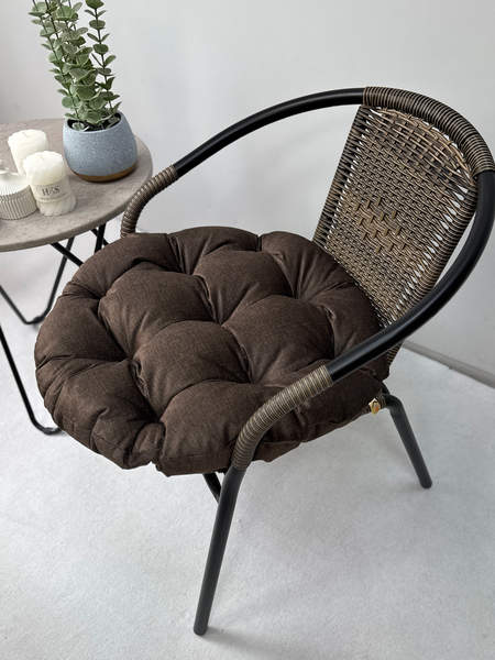 Подушка для сидения LOFOTEN LOUNGE  55x55  Артикул 72-256  Цвет: темно-коричневый  Палитра: Коричневый 